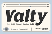 Valty - Variable Classic Typeface, a Sans Serif Font by Pandeka Studio (Thumbnail 1 of 12)