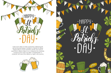St Patrick's day cards, a Background Graphic by Tabiti