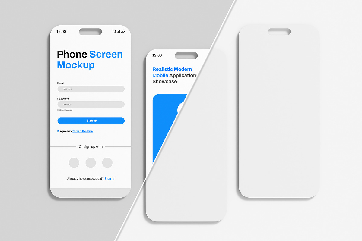 Phone Screen Mockup, a Product Mockup by graphypix (Photo 4 of 4)