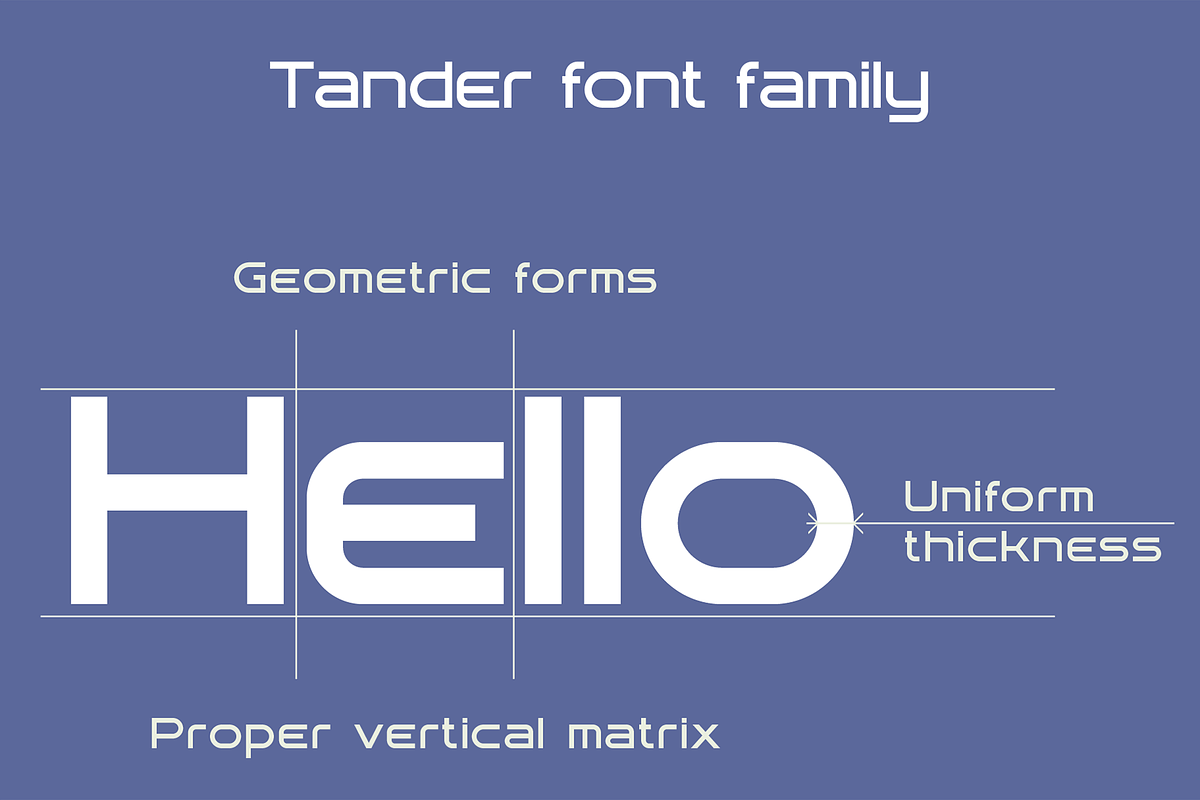 Tander font family, a Sans Serif Font by vlad.berla (Photo 3 of 7)