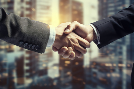Business people shaking hands, finis, a Photo by Iftikhar Alam