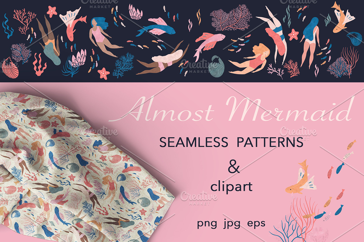 Almost Mermaid, an Animal Illustration by Lidiebug (Photo 1 of 4)
