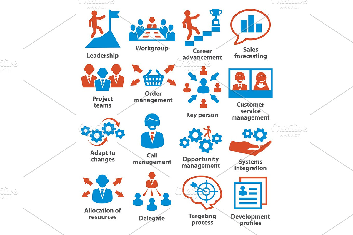 Business management icons. Pack 02., an Icon by IhorZigor