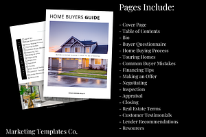 Real Estate Buyers Packet