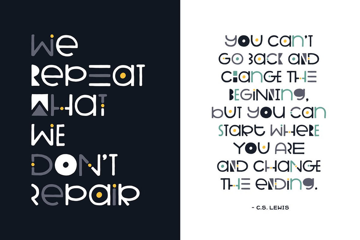 Intensely Awesome Font Pack, a Sans Serif Font by Denise Chandler (Photo 14 of 19)
