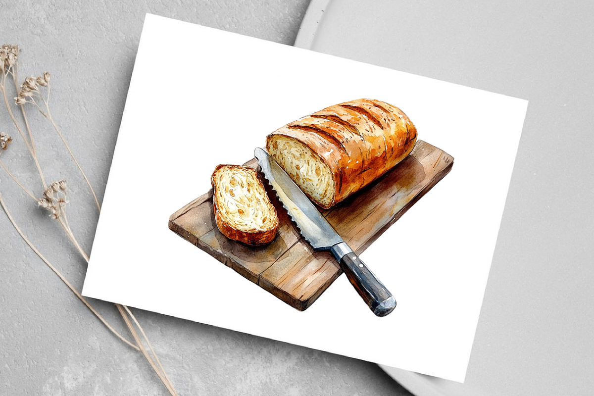 Watercolor Cozy Cooking Clipart, an Illustration by Canvas Craft (Photo 7 of 7)