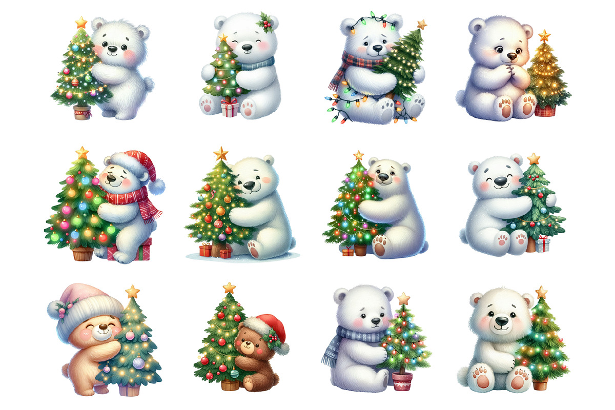 Snow Polar Bear Winter Animals, an Illustration by Design Market (Photo 2 of 3)