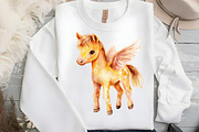 Watercolor Horse Clipart Bundle, an Illustration by DreamCafeArt (Thumbnail 4 of 7)