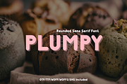 Plumpy - Display font, a Sans Serif Font by ZoloDesignHub (Thumbnail 1 of 8)