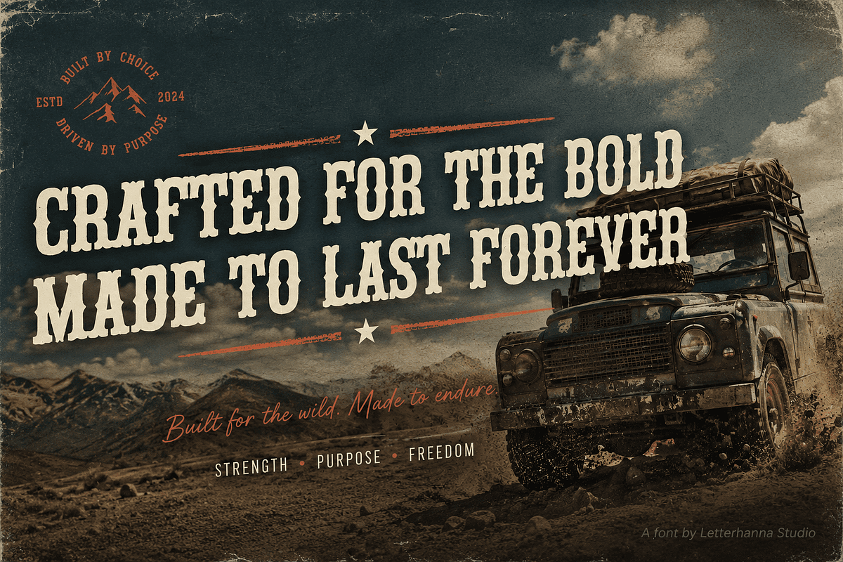 Sparkwolf: A Wanted Poster Font, a Handwritten Font by Letterhanna Studio (Photo 8 of 9)