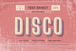 5 Music 80s Editable Text Effects