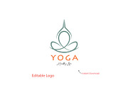 Modern Yoga Logo Design, a Branding & Logo Template by YUDesignStore (Thumbnail 1 of 7)