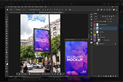 Paris Street Pole Billboard Mockup, an Advertising Mockup by Mockups by Carlos Viloria (Thumbnail 2 of 4)