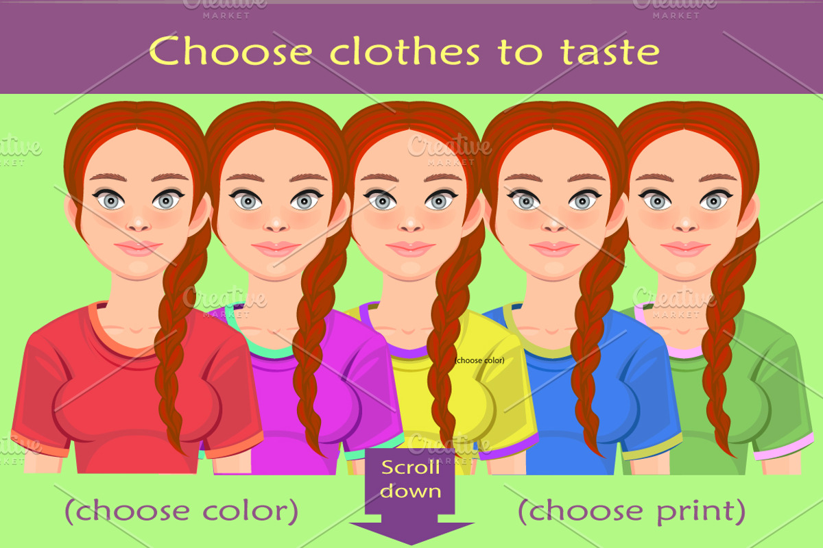Girl avatar creator (AI), a Person Illustration by Mandarinkas art (Photo 9 of 10)