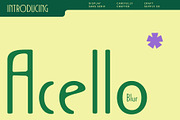 Acello Blur, a Sans Serif Font by Craft Supply Co. (Thumbnail 1 of 8)