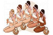 Fashion girls 54 clipart png, a Person Illustration by Parinaz Wadia Design (Thumbnail 4 of 9)