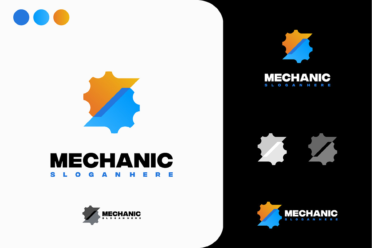 Set of Gear Logo designs concept, a Branding & Logo Template by Lucky Creative (Photo 3 of 5)