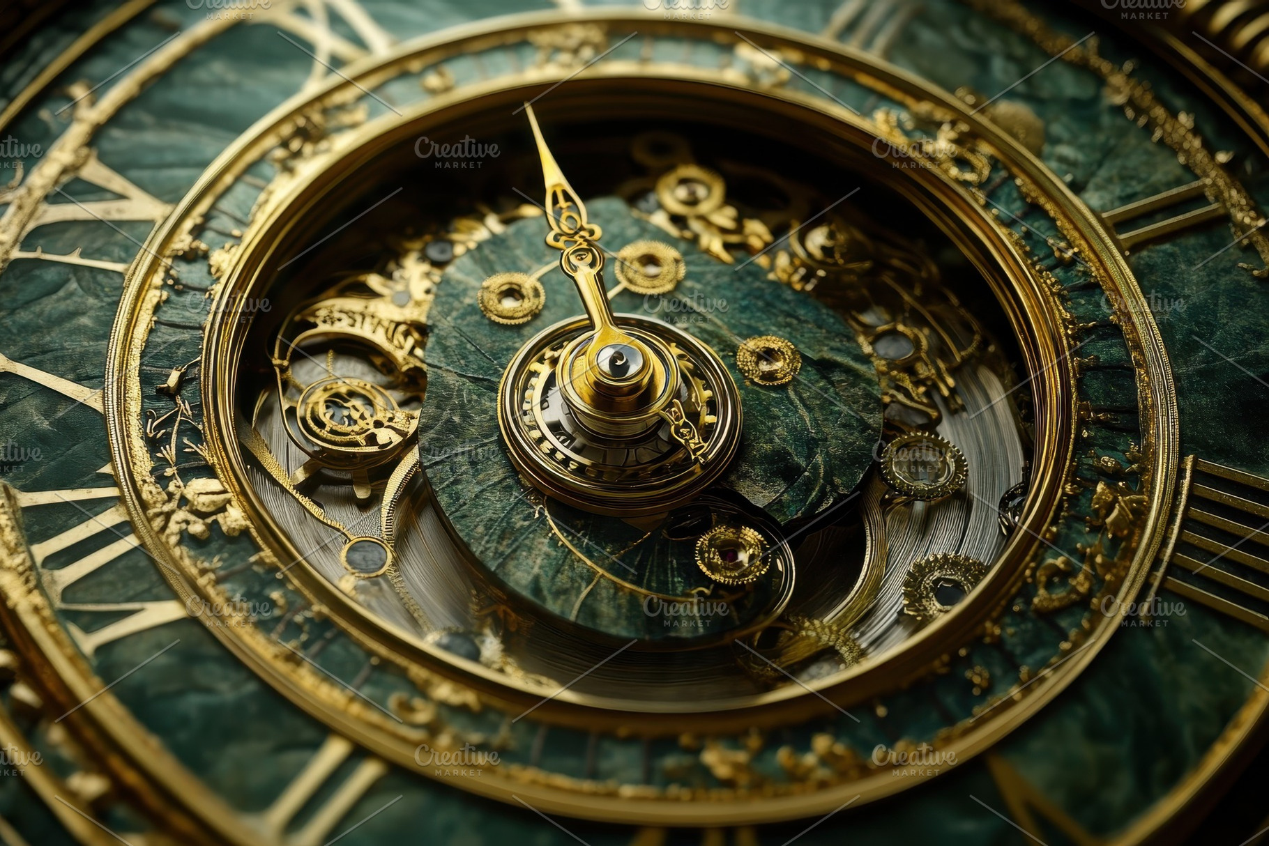 Spiral clock track of time with intr, a Photo by Iftikhar Alam