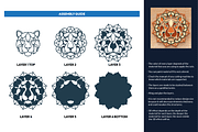 10 Animal Mandalas Set - Laser cut, an Object Graphic by Arshad Ali (Thumbnail 12 of 22)