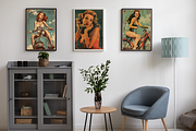 Vintage Pin Up Girl Poster Bundle, a Decorative Illustration by Genius Graph (Thumbnail 3 of 3)