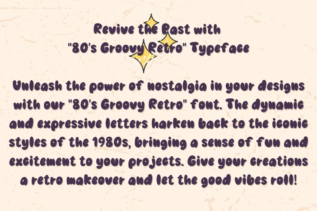 80s Groovy Retro - Handwritting, a Handwritten Font by Charmingbear59.design (Photo 3 of 5)