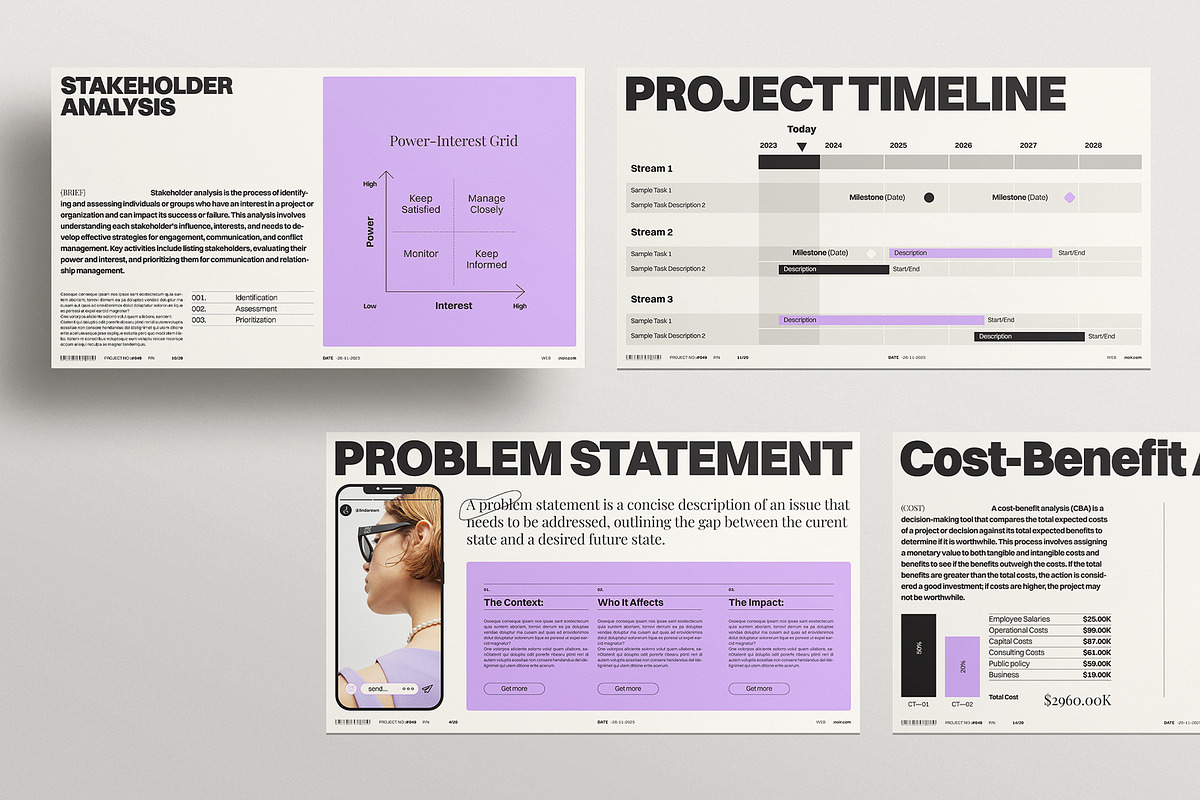 Minimalist Project Proposal Template, a Presentation Template by ArtisanaAura (Photo 5 of 15)