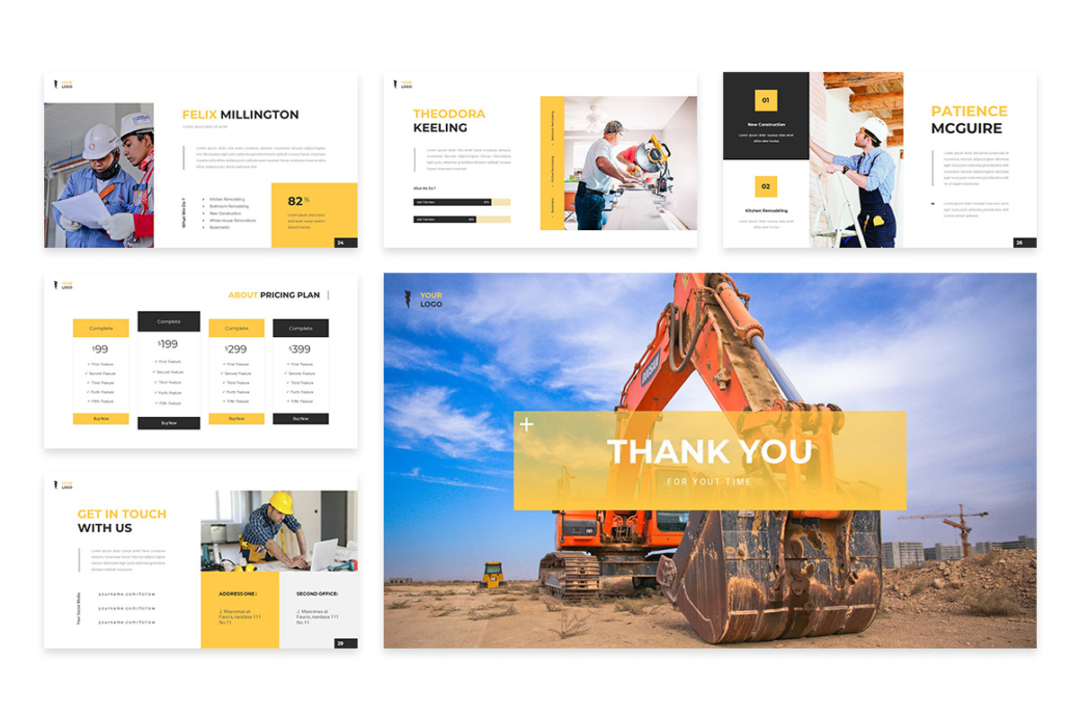 Constructa Construction GoogleSlides, a Presentation Template by Design Persona (Photo 5 of 5)