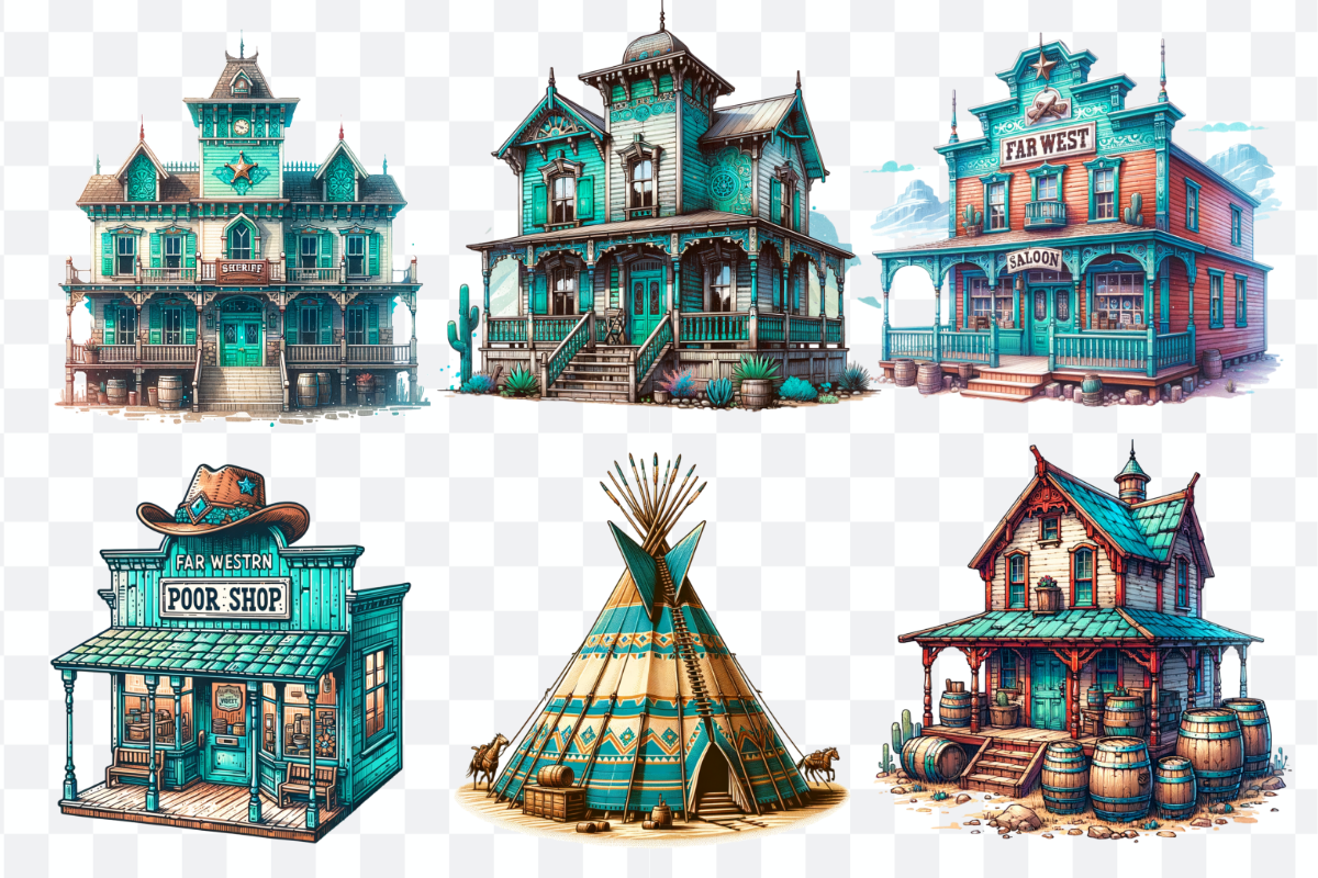 Western Cowgirl Sublimation Bundle, a Decorative Illustration by Bubble Pixel (Photo 4 of 10)