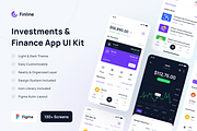 Finline - Investment & Finance App, an UI Kit Template by Unpixel Design (Thumbnail 1 of 6)