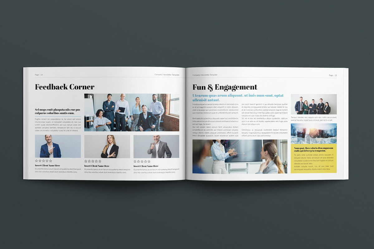 Company Newsletter Landscape, a Brochure Template by E-Type (Photo 6 of 7)