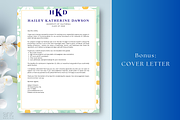 Sorority Resume Template with Photo., a Resume Template by AntDesignStudio (Thumbnail 3 of 5)