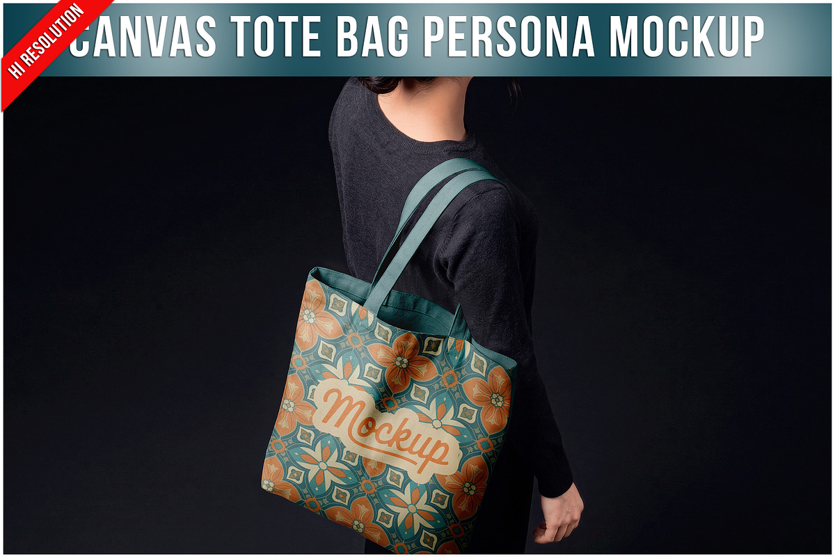 Canvas Tote Bag Dark Background PSD, a Product Mockup by Bruno's Shop (Photo 1 of 3)