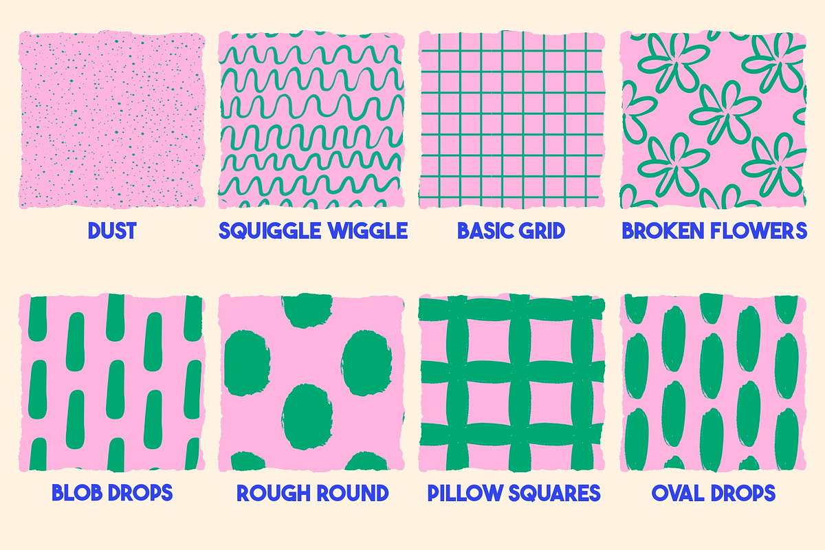 Pattern brushes for Procreate, a Brush Add-On by KJP Designs (Photo 3 of 14)