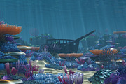 Cartoon Underwater VR/AR Lowpoly 3D, an Environmental 3D Model by NOMODOL (Thumbnail 2 of 17)