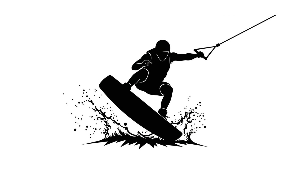Water Ski Silhouette Vector Bundle, an Illustration by Designs_River (Photo 14 of 51)