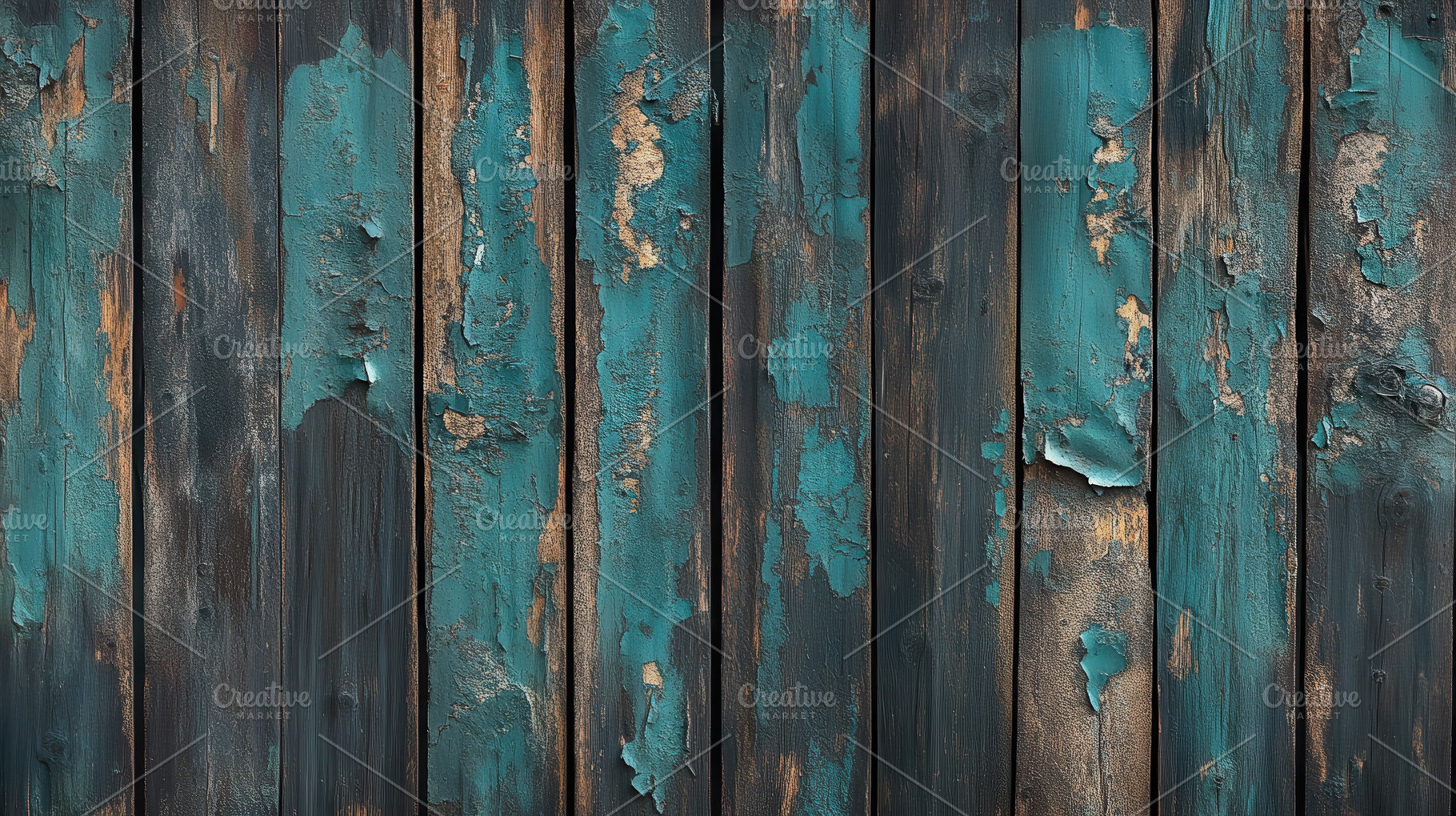 Teal and brown weathered wooden plan, a Photo by Pixeness Studio