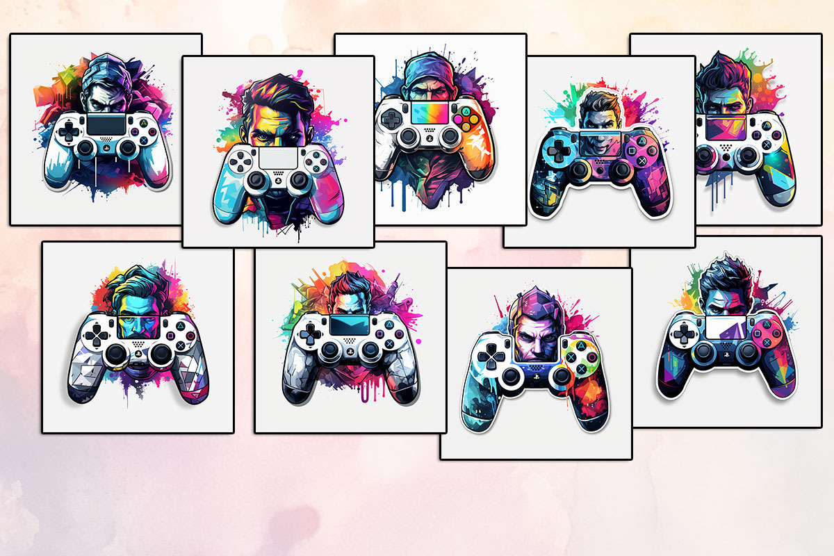 Gamer Clipart Bundle, an Object Graphic by Pixxel_Studio