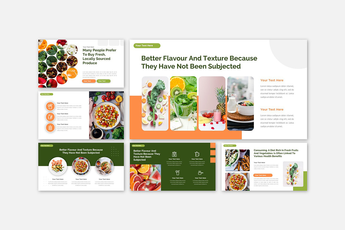 Fresh Food Health Care Powerpoint, a Presentation Template by Robs Daily Design (Photo 8 of 8)