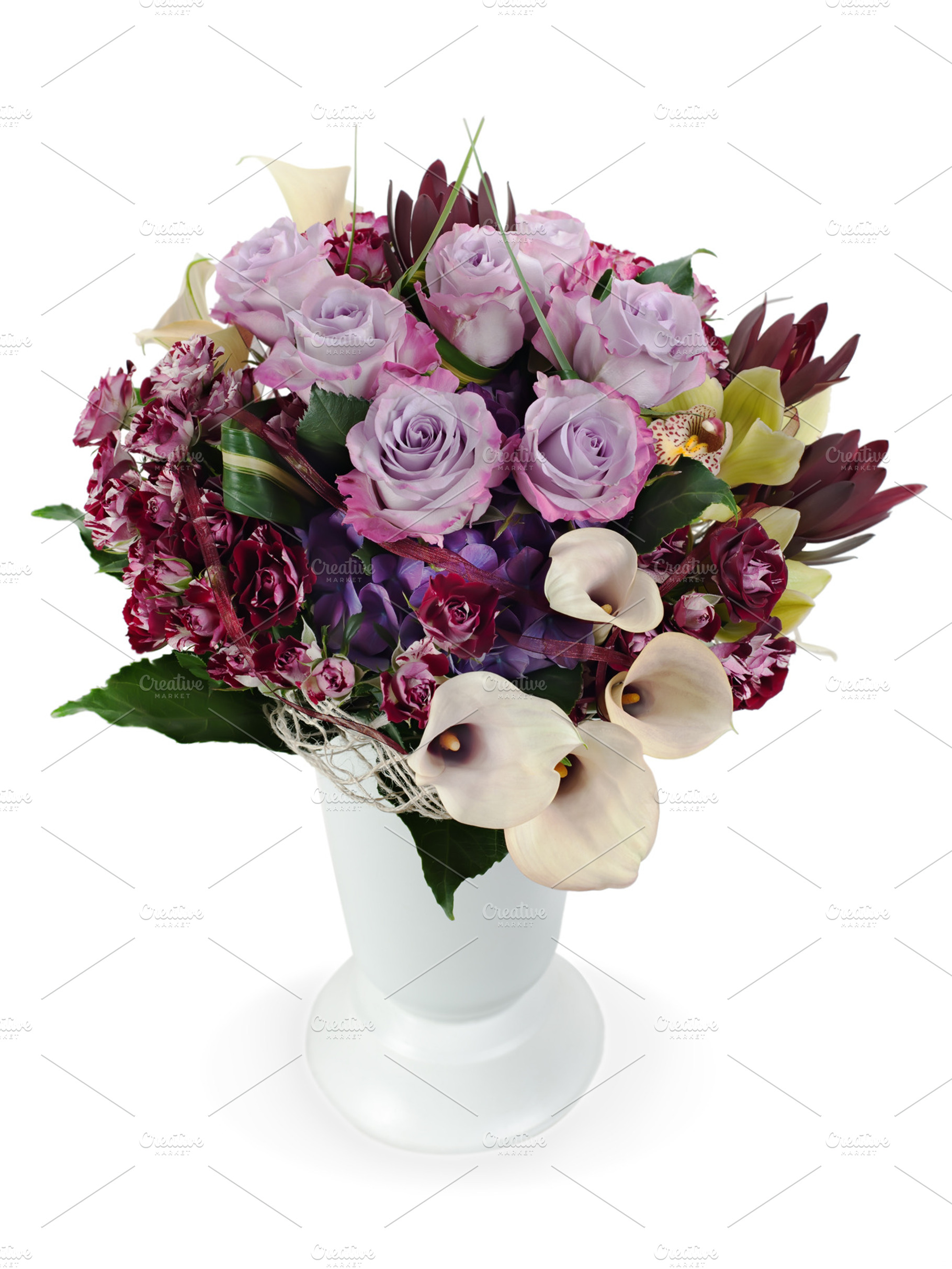 Colorful floral bouquet., a Background Photo by PhIllStudio