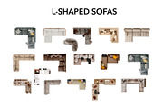 Sofa Floor Plan Pack – Top View, an Object Graphic by SketchBoyko (Thumbnail 3 of 6)