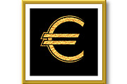 The gold euro. Money symbol. Vector, an Object Graphic by RODINA (Thumbnail 3 of 3)