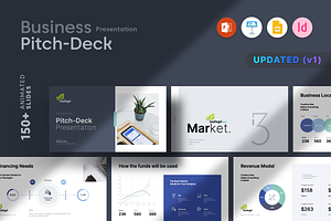 Pitch Deck Presentation Template, a Presentation Template by GoldenPixelStudio