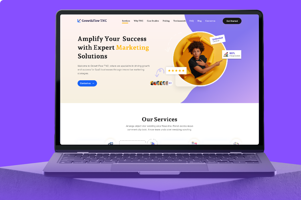 Growthflow - Marketing Figma UI Kit, an UI Kit Template by TNCFlow (Photo 4 of 5)