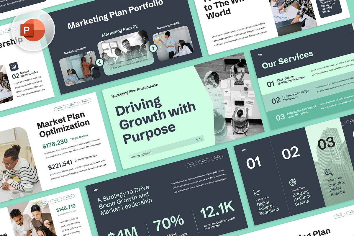 Marketing Plan Powerpoint, a Presentation Template by rgbryand (Photo 1 of 7)