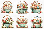 Easter Basket Clipart Png, an Illustration by Craft Nest (Thumbnail 3 of 11)