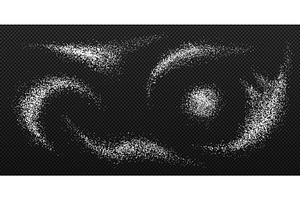 Sugar powder splashes, a Food Illustration by Vector Tradition
