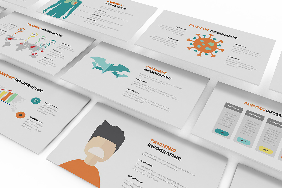 Pandemic Infographic Keynote, a Presentation Template by Formatika Studio (Photo 10 of 10)