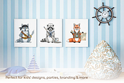 Sea Voyage Cute Animals, an Illustration by lokfrid (Thumbnail 11 of 12)