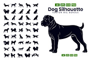 Dog Silhouette Bundle, an Illustration by Creative_View (Thumbnail 3 of 4)