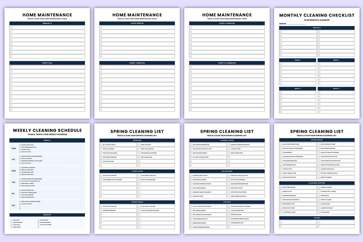 2026 ADHD Cleaning Tracker Canva, a Stationery Template by Mustafiz (Photo 5 of 5)